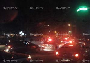 بالصور- شلل مروري بكورنيش المعادي بسبب أعمال صيانة لأحد الكباري