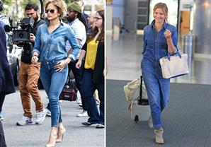 "الجينز": الاطلالة المفضلة لنجمات هوليود لهذا الموسم