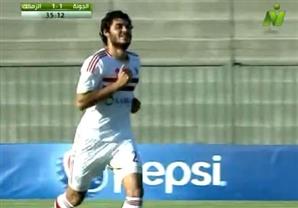 هدف التعادل للزمالك أمام الجونة برأسية رائعة لعلي جبر