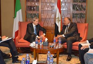 مباحثات مصرية إيطالية حول الأزمة الليبية