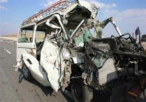 10 مصابين في انقلاب ميكروباص أعلى محور 26 يوليو