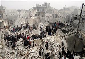 مقتل خمسة أطفال إثر سقوط قذيفة صاروخية على حلب