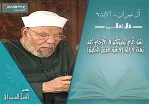 تفسير الشعراوي للآية 6 من سورة آل عمران