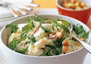 فطار اليوم: سلطة البيض بالنعناع والمايونيز