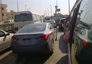 بالصور..شلل مروري أعلي محور 26 يوليو المتجه الي ميدان لبنان