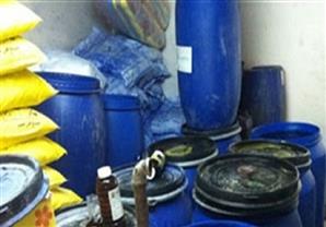 ضبط مصنع غير مُرخص لإنتاج المنظفات بأبو النمرس