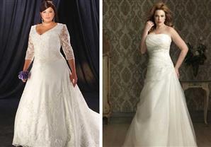 كيف تختار العروس البدينة فستان زفافها؟