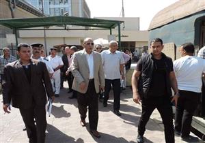 ‏بالصور.. مدير شرطة النقل والمواصلات يتفقد محطات السكك الحديد ومترو الأنفاق