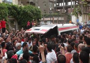 تشييع جنازة شهيد بكمين سيناء في بلدته بالمنيا