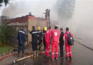 الصور الأولى لحريق هائل بمصنع إسفنج في البدرشين