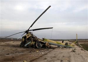 سقوط مروحية عراقية شمال مدينة سامراء 