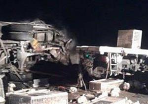 إصابة 3 في حادث تصادم أعلى الطريق الدائري