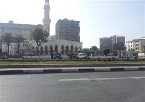 سيولة مرورية وتمركزات أمنية بمحيط مسجد رابعة العدوية بمدينة نصر