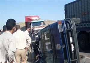 إصابة عقيد أمن مركزي وفردي شرطة في انقلاب "بوكس" على طريق المحلة