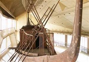 اﻵثار: البدء في رفع مجاديف الدفة لمركب خوفو الثانية