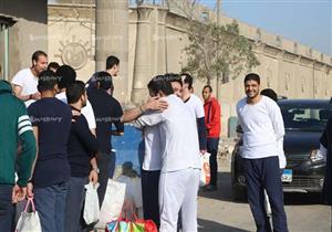 خروج الشباب المعفو عنهم بقرار رئاسي من سجن طرة