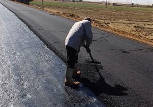 المنيا تنتهي من رصف مداخل قرى وشوارع رئيسية 