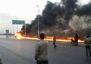 انفجار سيارة فنطاس داخل محطة بنزين في الشرقية