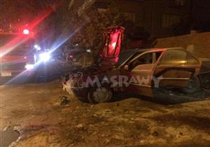 بالصور.. تفحم سيارة خلف السفارة القطرية يثير ذعر قاطني المهندسين