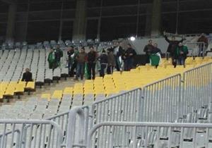 جماهير المصري تظهر في برج العرب لمؤازرة الفريق أمام الأهلي