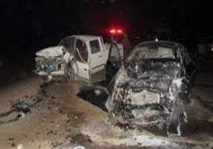 جثتان و6 مصابين بينهم أطفال.. تصادم مروع بين سيارتين على صحراوي المنيا