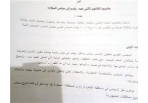  ننشر نص تعديلات الحكومة على قانون المجلس القومى لحقوق الإنسان