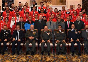 وزير الدفاع يشهد تكريم الأبطال الرياضيين من أبناء القوات المسلحة