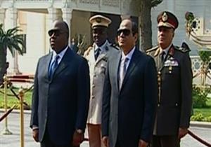 السيسي يستقبل نظيره الجابوني بقصر الاتحادية لبحث سبل التعاون