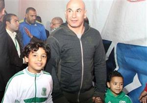 بالصور- "التوأم" يحضر احتفالية المصري بتسلم أتوبيس اللاعبين