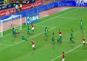 رمضان صبحي يحرز الهدف الأول لمنتخب مصر في شباك نيجيريا