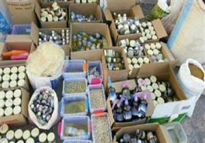  مجهولة المصدر. ضبط 13 ألف عبوة مستحضرات تجميل داخل مصنع بالسلام