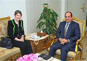 بالصور.. السيسي يستقبل وكيلة سكرتير الأمم المتحدة