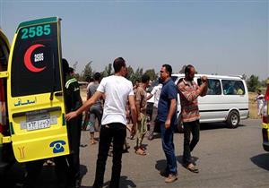 إصابة أميني شرطة في حادث تصادم بسوهاج