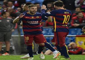 بالفيديو- بصناعة ميسي وتخليص نيمار.. برشلونة يتوج بكأس الملك ويحقق الثنائية