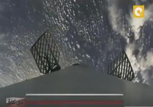 كاميرا ملحقة بجسم صاروخ تسجل رحلة عودته للأرض