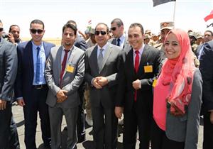 السيسي في أسبوع: اطلاق إشارة بدء موسم حصاد القمح وقرار يخص سيناء -(صور)