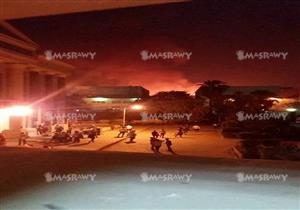 انتداب المعمل الجنائي لمعاينة حريق نادي السينما بالهرم