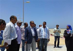 بالصور - رئيس مدينة بلطيم: استكمال رصف الطريق الدولى بتكلفة 3 ملايين جنيه