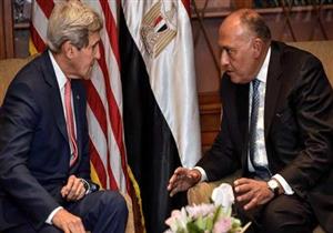 تطورات الأوضاع في مصر وسورية وليبيا تتصدر اجتماع شكري وكيري بواشنطن 