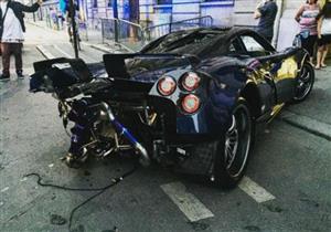 بالصور.. ثري سعودي يُحطِّم سيارة في باريس هي الوحيدة بالعالم