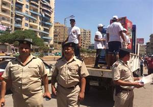 المرافق تزيل الباعة الجائلين والاشغالات بالتعاون مع حملة "حلوة يا بلدي" بالدقهلية -(صور)