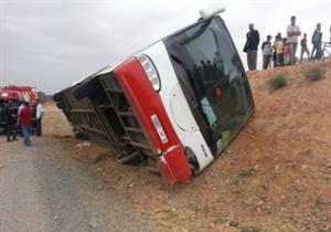 17 مصابًا في انقلاب حافلة بطريق "بلبيس – العاشر" في الشرقية
