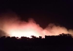 السيطرة على حريق اندلع في مركز لتجميع قش الأرز بالبحيرة 