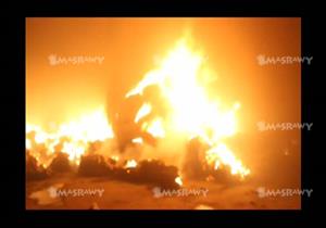 حريق هائل بمصنع بلاستيك بسقارة.. والحماية المدنية تدفع بـ15 سيارة إطفاء