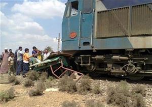 مصرع واصابة 5 أشخاص في حادث تصادم قطار وسيارة وتوكتوك بمنطقة طرة
