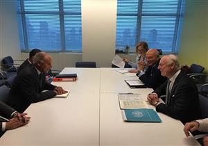 أبو الغيط يبحث مع المبعوث الأممي في نيويورك تطورات الأوضاع في سوريا