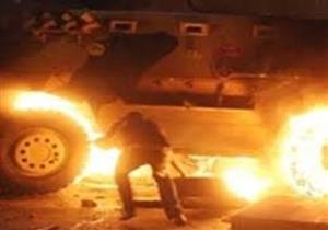 استشهاد مجندين اثنين في تفجير مدرعة وسط سيناء