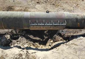تسرب بترولي بالمنوفية يكشف سرقة خط نقل والشركة تحاول إصلاحه