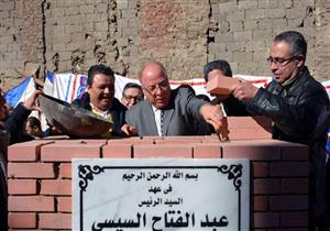 بالصور- وزير الثقافة يضع حجر أساس مسرح مصر