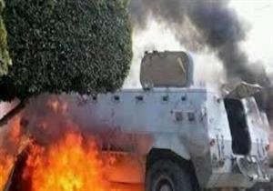 نجاة مدرعة شرطة من انفجار عبوة ناسفة في مدخل العريش